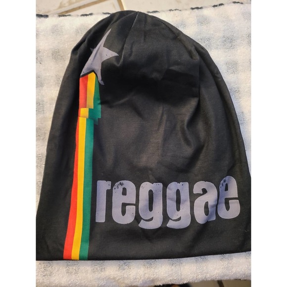 Beanie Hat Unisex One Size Rasta Colors reggae With Star Winter Stylish Headwear - Picture 1 of 4